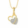 Malabar Gold Studded Heart Pendant