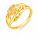 Malabar 22 KT Gold Studded Broad Ring MHAAAAAAEONU