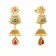 Ethnix 22 KT Gold Studded Jhumki Earring MHAAAAACBWZJ
