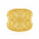 Malabar 22 KT Gold Studded Broad Ring MHAAAAAHIUUZ
