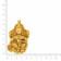 Divine 22 KT Gold Studded Casual Pendant MHAAAAAHOQWA