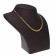 Malabar 22 KT Two Tone Gold Studded Semi Long Necklace NBJNKNO034