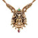 Kannadiga Bride Divine Gold Necklace NEDINGTRLPA047