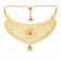Era Uncut Diamond Studded Close to Neck Gold Necklace Set NSNEERFVFLCKY019
