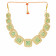 Era Uncut Diamond Studded Close to Neck Gold Necklace Set NSNEERJNRUSUY025