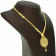 Malabar 22 KT Gold Studded Semi Long Necklace NEGECSRULFT091