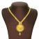 Malabar 22 KT Gold Studded Semi Long Necklace NEGECSRULFT092