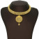 Malabar 22 KT Gold Studded  Necklace NEGECSRUSDT099