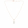 Malabar 18 KT Rose Gold Studded Semi Long Necklace NEGEDZRUCPT171