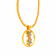 Malabar 18 KT Rose Gold Studded Semi Long Necklace NEGEDZRUCPT174