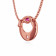 Malabar 18 KT Rose Gold Studded Semi Long Necklace NEGEDZRUCPT176