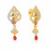 Malabar 22 KT Gold Studded Drops Earring NEMKPKYA0018