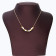 Malabar 22 KT Two Tone Gold Studded Semi Long Necklace NENOSA0392