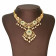 Precia Gemstone Studded Close to Neck Gold Necklace NEPRPHRUSDA025
