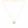 Malabar 22 KT Two Tone Gold Studded Semi Long Necklace NKDZSUG0006