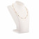 Precia Gemstone Studded Semi Long Gold Necklace NKSNGGM025