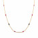 Precia Gemstone Studded Semi Long Gold Necklace NKSNGGM025