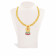 Malabar 22 KT Gold Studded  Necklace NNKTH016