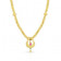 Malabar 22 KT Gold Studded Semi Long Necklace NNKTH036