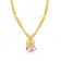 Malabar 22 KT Gold Studded Semi Long Necklace NNKTH042
