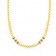 Malabar 22 KT Gold Studded Semi Long Necklace NNKTH046