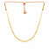 Malabar 22 KT Gold Studded Semi Long Necklace NNKTH047
