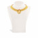 Malabar 22 KT Gold Studded  Necklace NNKTH087