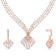 Mine Diamond Studded Close to Neck Gold Necklace Set NSMBNK20432
