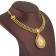 Ethnix 22 KT Gold Studded  Necklace Set NSNEETANRNSPA037