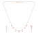Mine Diamond Necklace Set NSNKZOL10008