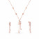 Mine Diamond Necklace Set NSNKZOL10009