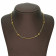 Precia Gemstone Studded Semi Long Gold Necklace NYM153N