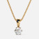 Mine Solitaire Yellow Gold Pendant Mount P651256Y