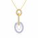 Mine Diamond Studded Casual Gold Pendant P651423