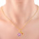 Mine Diamond Studded Casual Gold Pendant P651450