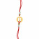 Malabar Gold Circle Motif B Alphabet Two-in-One Rakhi and Pendant