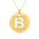 Malabar Gold Circle Motif B Alphabet Two-in-One Rakhi and Pendant