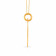 Malabar Gold Circle Motif B Alphabet Two-in-One Rakhi and Pendant