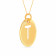 Malabar Gold Circle Motif T Alphabet Two-in-One Rakhi and Pendant