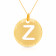 Malabar Gold Circle Motif Z Alphabet Two-in-One Rakhi and Pendant