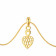 Malabar Gold Tiny Net Heart Pendant
