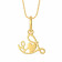 Malabar 22 KT Gold Studded Casual Pendant PDDZSKY012