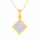 Mine Diamond Studded Casual Gold Pendant PDGEN11115