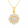 Mine Diamond Studded Casual Gold Pendant PDHRT10252