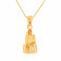 Malabar 22 KT Gold Studded Pendant For Men PDKDDZSG026