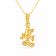 Starlet 22 KT Gold Studded Pendant For Kids PDKDNOSG001