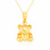Starlet 22 KT Gold Studded Pendant For Kids PDKDNOSG004