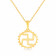 Malabar 22 KT Gold Studded Casual Pendant PDKDNOSG007