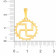 Malabar 22 KT Gold Studded Casual Pendant PDKDNOSG007