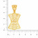 Malabar 22 KT Gold Studded Casual Pendant PDMAHNO065